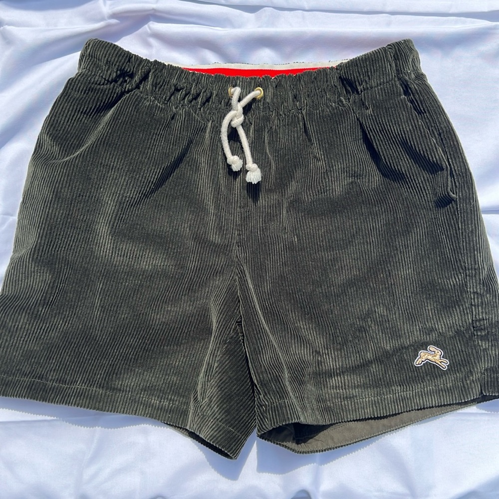 Tracksmith Cross Country Corduroy Shorts - Dark Olive - Medium